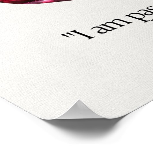 Poster Carte de signification en cristal Ruby Gem (Coin)