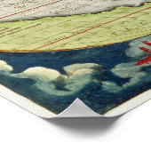 Poster Carte de Sir Francis Drake (Coin)