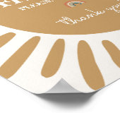 Poster carte de soleil et signe de fête de cadeaux (Coin)