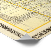 Poster Carte de St Louis City (Coin)