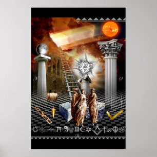 Poster Carte de suivi Masonic