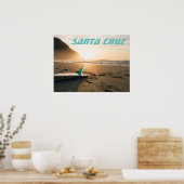 Poster Carte de surf père Noël Cruz (Cuisine)