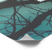 Poster carte de sympathie pour chant funèbre sans musique (Coin)