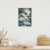 Poster carte de sympathie pour chant funèbre sans musique (Cuisine)