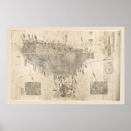 Poster Carte de Taiwan (1878) (Devant)