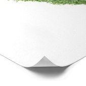 Poster Carte de Taïwan faite d'herbe (Coin)