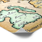 Poster Carte de Tamriel (Coin)