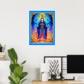 Poster Carte de Tarot Le Magicien (Bureau à domicile)