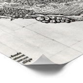 Poster Carte de Tenochtitlan (Coin)