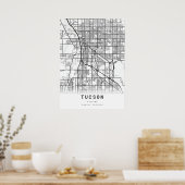 Poster Carte de Tucson (Cuisine)
