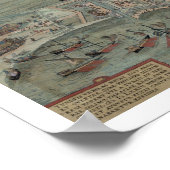 Poster Carte de Tunis, de 'Civitates Orbis Terrarum' par (Coin)