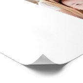 Poster carte de vacances moderne multi-photo famille (Coin)