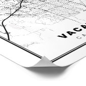 Poster Carte de Vacaville (Coin)
