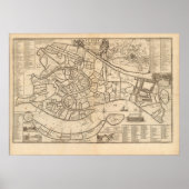 Poster Carte de Venise par Nicolas de Fer 1725 (Devant)