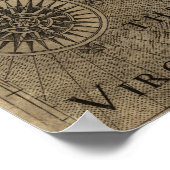 Poster Carte de Virginie 1606 (Coin)