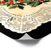 Poster Carte de voeux de Noël victorienne (Coin)