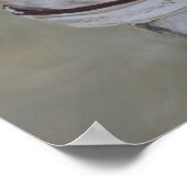 Poster Carte de voeux Lizzy Brindle Greyhound (Coin)