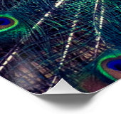 Poster Carte de voeux pliée bleu Cobalt (Coin)