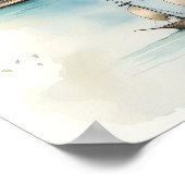 Poster Carte de voyage à l'aquarelle (Coin)