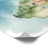 Poster Carte de voyage à l'aquarelle (Coin)