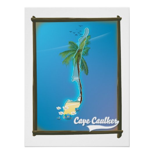 Poster carte de voyage de Cape Caulker (Devant)