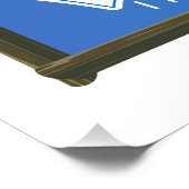 Poster Carte de voyage de Nias Island Indonésie (Coin)