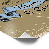 Poster Carte de voyage illustrée Malte (Coin)