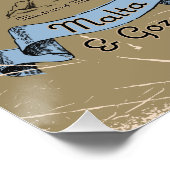 Poster Carte de voyage illustrée Malte (Coin)