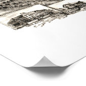 Poster Carte de West Medford, Massachusetts en 1897 (Coin)