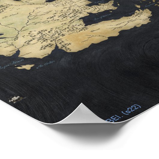Poster Carte de Westeros (Coin)
