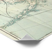 Poster Carte De White Pass & Yukon Route Et Connexions (Coin)