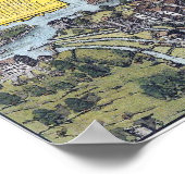 Poster Carte de Zürich 1576 (Coin)