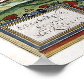 Poster Carte d'Édimbourg 1580 (Coin)