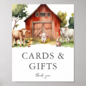 Poster Carte d'élevage mignonne et signe cadeau (Devant)