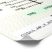 Poster Carte d'embarquement personnalisable (Coin)