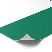 Poster Carte d'embarquement - Vert (Coin)
