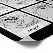Poster Carte d'émotion de caractères LOONEY TUNES™ (Coin)
