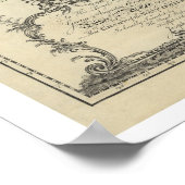 Poster Carte des Antilles - 1774 (Coin)