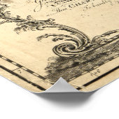 Poster Carte des Antilles par T. Bowen et J. Speer (1774) (Coin)