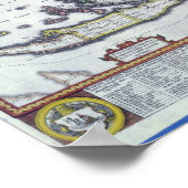 Poster Carte des Bermudes (Coin)