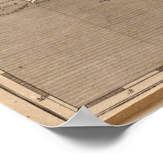 Poster Carte des colonies du Cap par Arrowsmith (Coin)