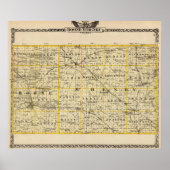 Poster Carte des comtés de Boone et McHenry (Devant)