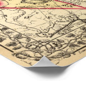 Poster Carte des comtés de Mason, Jackson, Roane (Coin)