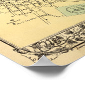 Poster Carte des comtés de Morgan, Berkeley et Jefferson (Coin)