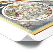 Poster Carte des Constellations chrétiennes telles que dé (Coin)