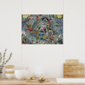 Poster Carte des constellations du Nord (Cuisine)