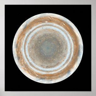 Poster Carte des couleurs de Jupiter