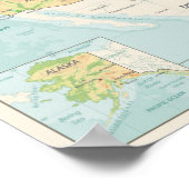 Poster Carte des couleurs du monde (Coin)