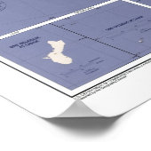 Poster Carte Des Districts Du Congrès Des États-Unis (Coin)