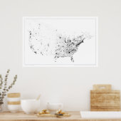 Poster Carte des données du recensement du Canada et des  (Cuisine)